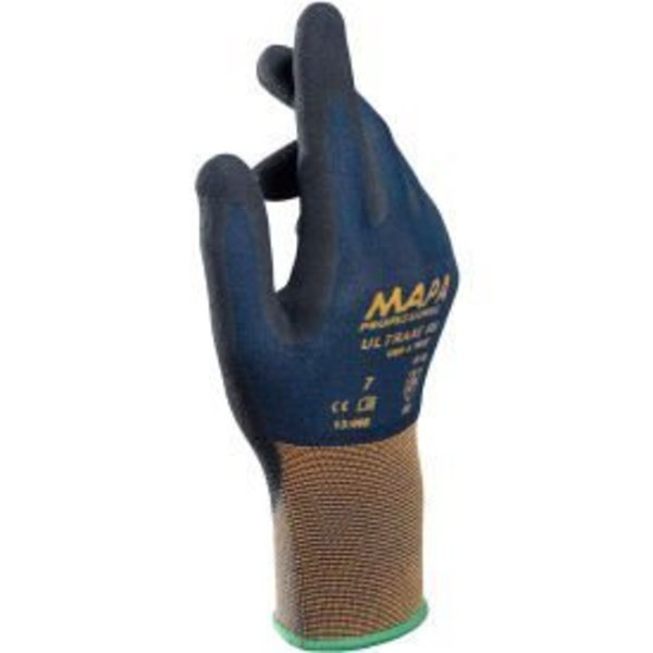 Mapa Gloves C/O Rcp MAPA® Ultrane 500 Grip & Proof Nitrile Palm Coated Gloves, Lt Weight, 1 Pair, Size 10, 500410 500410
